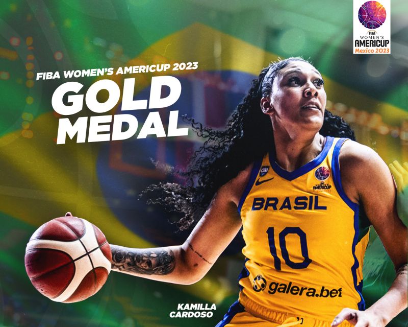 Brasil é campeão da AmeriCup Feminina de Basquete 2023